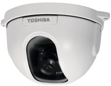 Be on the lookout for the IK-DF03A minidome surveillance camera from Toshiba, which comes in three designs, each with a different fixed lens (3.6 mm, 8 mm, and 12 mm). The wall- or ceiling-mount camera features an all-metal housing, and the pan direction is adjustable up to 350 degrees by rotating its cover ring by hand.

toshibasecurity.com