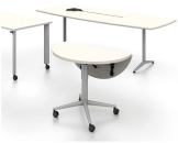 Merge tablesAllsteel Inc.www.allsteeloffice.com

Three models designed for advanced functionality - Power bay stores and provides access to technology tools - Adapts to create meeting space and docks level with other surfaces - Height-adjustable lift-and-release latch adjusts from sit to stand - Exceeds BIFMA standards