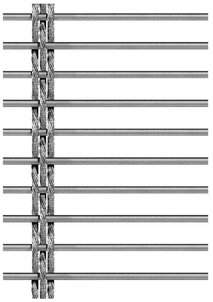 Cable-and-rod metal fabrics



Cambridge Architectural Meshwww.architecturalmesh.com

Cambridge is partners with ARTOS, a division of German metal cloth manufacturer Kufferath - Braid, Rope, and Matte patterns newly available in the United States - Stainless steel - Works with existing Cambridge bracket systems