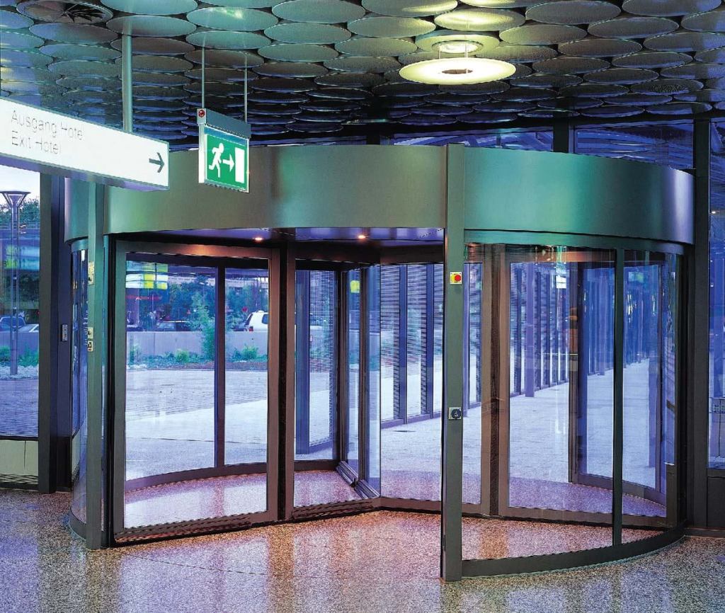 KT Series large diameter automatic revolving doors



Dormawww.dorma-usa.com

Offered in outside diameters up to 21 feet - Available in two-, three-, and four-wing models - Provides energy savings by minimizing airflow between the interior and exterior - Can be configured to collapse inward for passage of bulky items