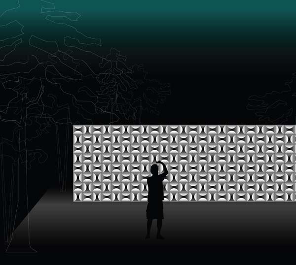 Amanpreet Birgisson's concept for her luminaire design project was to create a fixture that could be configured in multiple patterns to create a visually dynamic surface for both interior and exterior spaces.