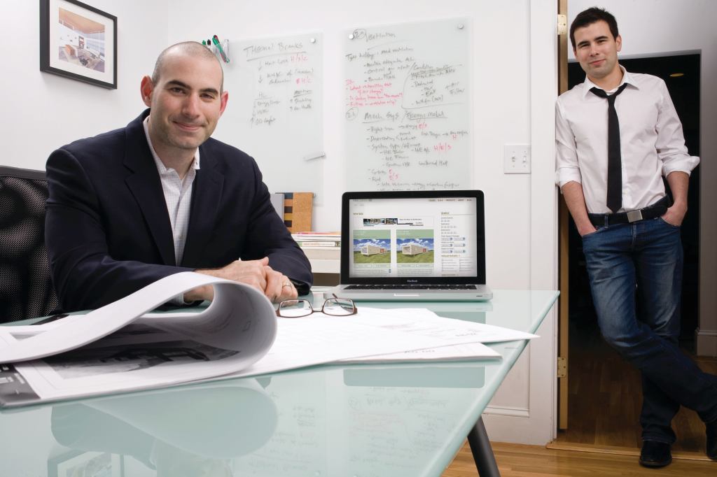 FreeGreen founders David Wax (left) and Ben Uyeda have been involved in sustainable design since their days at Cornell, when they worked on the school’s entry in the 2005 Solar Decathlon, a biennial U.S. Department of Energy competition.