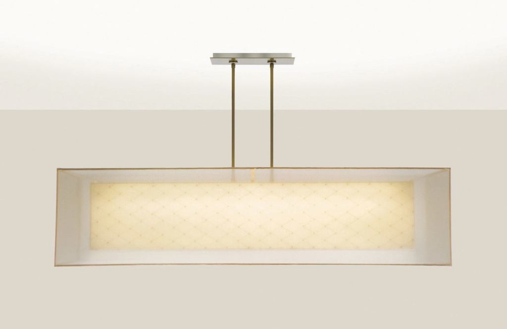 The Shaper Fabriqué Seriesis a new line of commercial and residential pendants from Cooper Lighting that has a choice of up to 14 fabric types and colors for its fixture shade. The shades are designed to have minimal or no visible hardware or structural trim. The family of luminaires is available in different shapes (cone, cylinder, drum, and square) and a variety of finishes, including natural aluminum, chrome, and copper.
cooperlighting.com