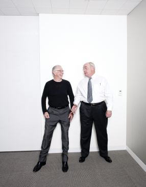Chairman Bill Valentine (left) and CFO Patrick MacLeamy