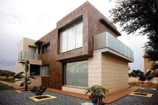 Apavisa, a Tile of Spain–branded manufacturer, developed the Limestone collection of ventilated façades as a multifunctional tile product suitable for floors, walls, interiors, and horizontal and vertical exterior surfaces. According to the company, the porcelain tiles are two-and-a-half times more resistant to the elements than granite and four to five times more than marble. The frost-resistant material also maintains a low +/-0.02 percent water absorption. The tiles are cut with a nonbeveled edge and at a uniform size for tighter grout joints and compatibility with other Apavisa series and Limestone colors, which include marfil, beige, siena, gris, and grafito.

spaintiles.info