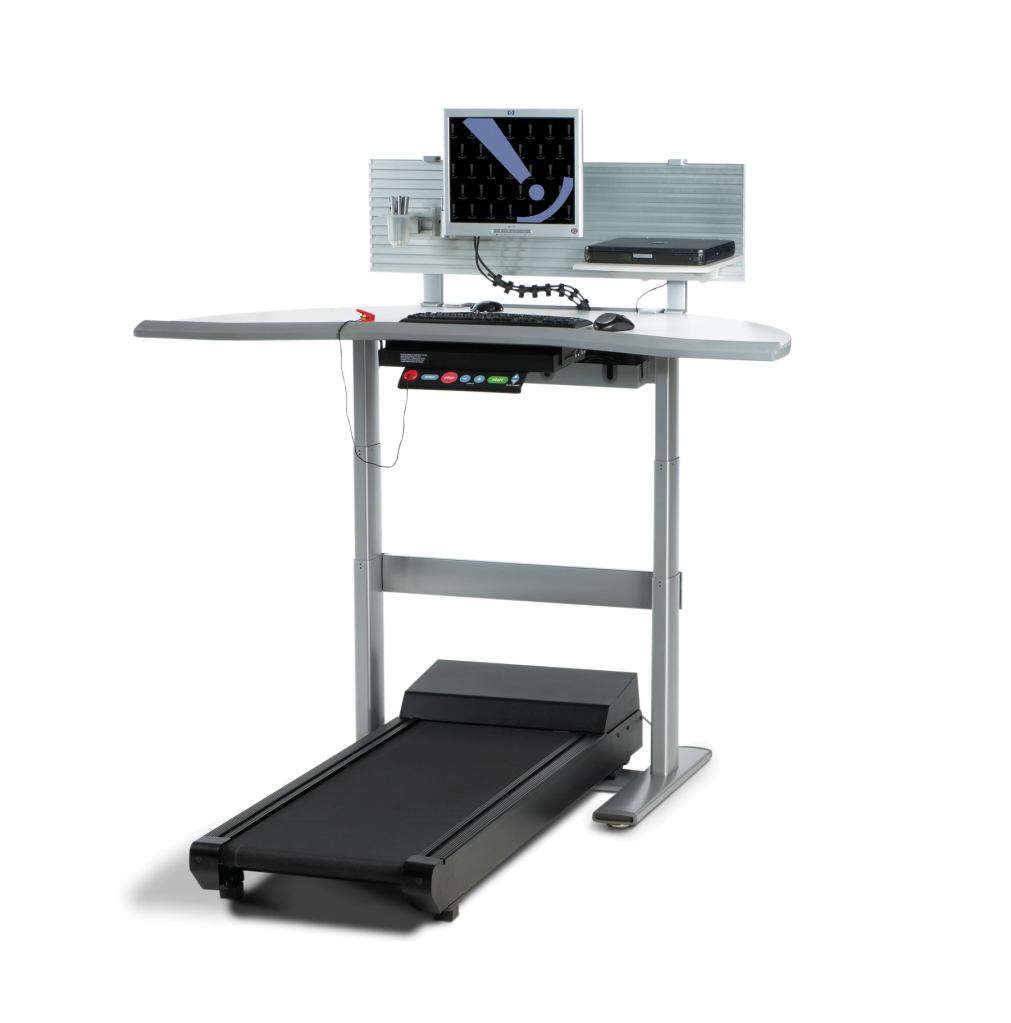 AdjusTables



Details, A Steelcase Co.www.details-worktools.com

Combination of electric height-adjustable work surface with a low speed treadmill



Treadmill console displays speed, calories burned, time, and distance and may be visible or stowed



2 mph maximum motor with 0.1 mph speed adjustments



Plugs into a 110-volt outlet on a dedicated 20-amp circuit