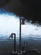 Created by Italian designer Antonio Citterio with Toan Nguyen, Flos' Belvedere collection of outdoor lights uses remote phosphor LEDs, power LEDs, and metal halide light sources. The fixtures are available in five models—each of which has multiple height and base options—including two area lights, two spots, and a wall sconce. A four-phase finishing process combines a cast-aluminum alloy, anodized surfacing, a polyester powdercoat, and vinyl with metallic pigments. flos.com