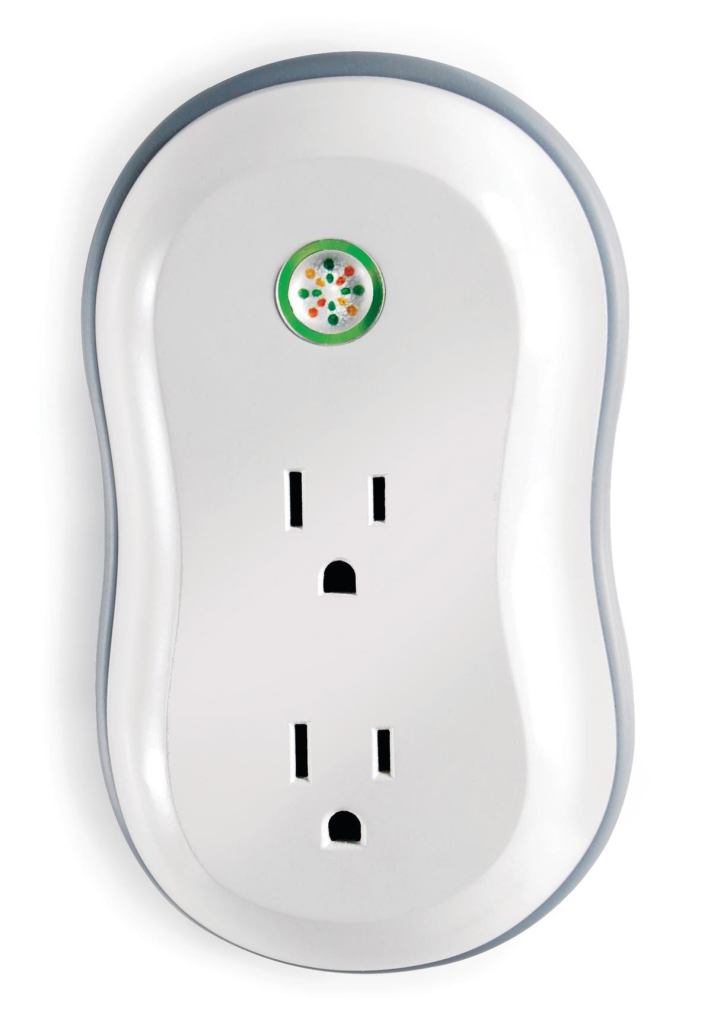 The Modlet from ThinkEco is a smart outlet that reduces energy waste by monitoring real-time equipment power consumption and creating an automated savings program. Plug the modlet into an existing wall outlet and then plug appliances into it. The wireless software automatically creates an energy-savings plan, turning off appliances when not in use. Users can see real-time energy use data from connected equipment and learn about plug-load management. ¥ thinkecoinc.com