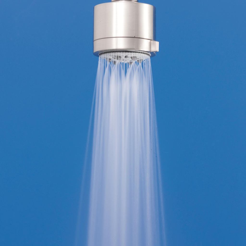 Jaclo’s new low-flow showerheads and handshowers feature a regulator that reduces water consumption while maintaining strong pressure. According to the company, this lowers the average rate of gallons per minute from 2.5 to 1.75. The low-flow technology is now available in more than 30 showerhead and handshower models, including the new Cylindrico 5 (shown), and works with all available shower sprays and strengths: full rain, massage, full rain massage, mist, and mist full rain. jaclo.com