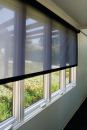 Hunter Douglas Contracts RB 500 roller-shade operation system features a heavy-duty metal clutch for smooth lift capabilities. The modular operating system accommodates chain, crank, and motorized applications; multiple blinds can be coupled and operated simultaneously. Various hardware options for pockets, fascia, dual shades, and other applications are available. ¢ hunterdouglascontract.com