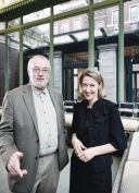 Bill Moggridge and Caroline Baumann, the newly appointed director of the Cooper-Hewitt and his associate director, offer a glimpse of galleries to come.