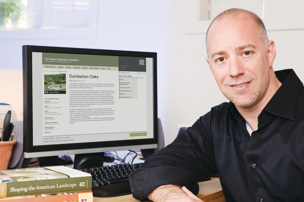 "The goal was to build something that was robust, that was more than just an Excel spreadsheet, that was actually a way to communicate with the public and broaden our constituency," says Cultural Landscape Foundation president Charles Birnbaum.