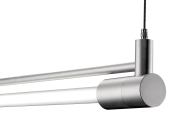 The TORi linear luminaire from Birchwood Lighting, made of machined aluminum components, houses a single T5 or T5HO fluorescent lamp. Different socket covers are availablebullet, concave, round, and squareand users can choose from many lens and finish options, including a frosted acrylic round cover and direct and indirect reflectors. Fixtures are available in 2', 3', 4', and 5' lengths, and are UL listed for dry and damp locations. ¢ birchwoodlighting.com