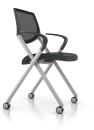 These durable, comfortable, and versatile chairs from Allsteel are suitable for training rooms, caf©s, and other multipurpose areas in office, hospitality, and educational settings. Seek compactly stacks and nests, is lightweight, and does not require a cart when stacked. Automatic ergonomics are built in, and the chairs flexing back encourages body movement. The pivot is positioned where the user needs support and where the body naturally reclines. The frame is available in a silver or black finish, with a polymer seat and back available in a choice of eight colors. A mesh back, available in dusk, is also an option. The chair can be ordered with or without arms and with multisurface casters or glides. allsteeloffice.com
