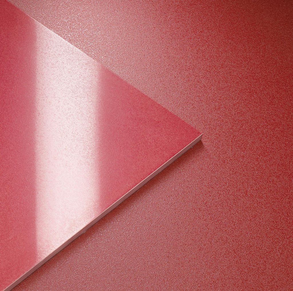 SistemA from Marazzi is a crystallized porcelain stoneware tile that has 3D properties and depth of color thanks to a new technology developed by the company. It comes in six warm, six cold, and six vibrant shades, and custom colors are available. It is suited for high-traffic public and commercial areas (including flooring in wet areas), both in interiors and exteriors and for ventilated fa§ades, and is Class A fire resistant. Made of 45% recycled material, SistemA comes in 30cm-by-60cm, 60cm-square, and 60cm-by-120cm sizes. Three special trims are available. It is not intended for use in suspended ceilings. marazzi.it