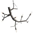 The newGrowth line of lamps from CPLighting are made from 90% post-consumer recycled content and can be specified in any size and configuration from 12" to 20'. Suitable for residential, commercial, and hospitality applications, the halogen line-voltage fixtures can be used as wall accent pieces or combined to fill an entire atrium. They can also be hung from the ceiling in a mono-point installation to create a chandelier. The fixtures are made of salvaged brushed-aluminum pipe, making them light and strong enough to be placed in a cantilevered position to compensate for ill-placed ceiling electrical service or obstructions such as beams or ductwork. Designed by Christopher Poehlmann, they take a 50W JCD-type halogen bulb. cplighting.com