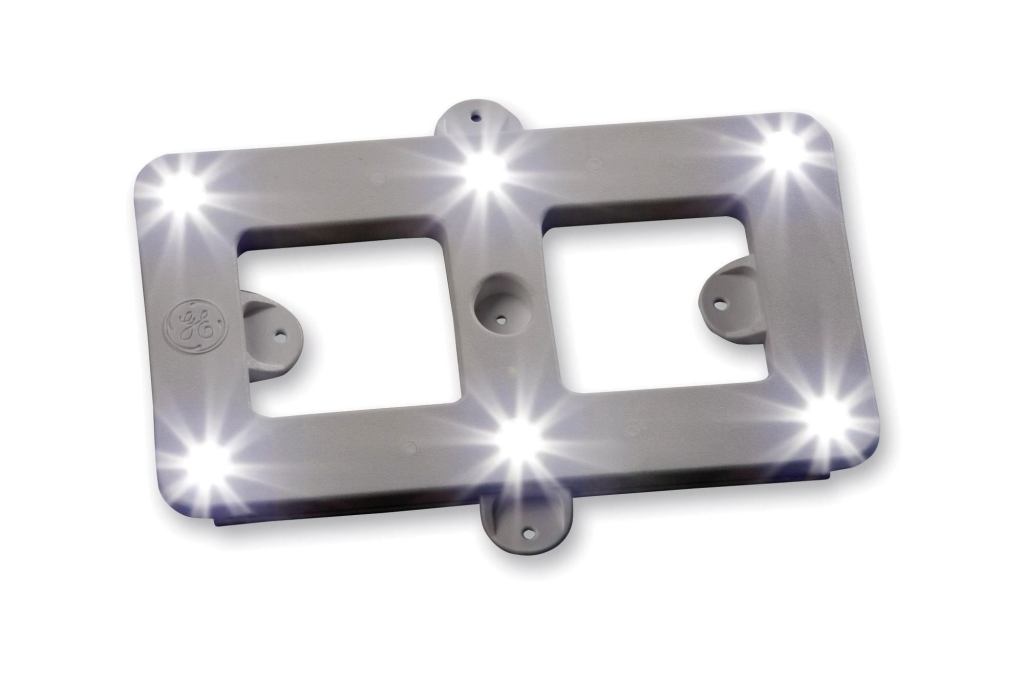 The PowerGrid from GE Lighting, part of the Tetra Architectural Series, is a modular LED system that replaces fluorescent lights in applications that require broad, uniform lighting, such as backlighting walls, illuminating ceilings, and undercabinet task lighting. According to GE, PowerGrid is up to 64% more energy efficient than fluorescent light sources and offers up to 50,000 hours of life. The PowerGrid comes in packages of 14'-long grids with 21 modules and six LEDs per module. Six PowerGrid options are available with white or warm-white color temperatures, ranging from 94 to 136 emitted lumens. ge.com