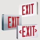 Sure-Lites, a division of Cooper Lighting, has relaunched its collection of die-cast, plastic, and steel exit signs. The CX, LPX, and SLX Exit Signs are now available with red and green letters in one universal package. Sure-Lites has also added its EZ Key external battery disconnect technology, which helps reduce installation time and prevents unnecessary battery drainage. The signs feature lower wattage and faster battery recharge time. They also have a die-cast aluminum housing and can be ceiling-, wall-, or end-mounted. Three finishes are available: black housing with brushed aluminum face, white housing with white face, or black housing with black face. surelites-lighting.com