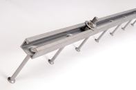 Jordahls Anchor Channels, distributed by Decon USA, are embedded in concrete and used to securely transfer high loads for flexible connections of glazing panels to high-rise buildings, as well as elevator shafts, tunnel construction, and masonry connections. The channels provide anchoring without damaging a concrete structure or its reinforcement, require no welding or drilling, increase load capacity near reinforcement, and have a high capacity for static and dynamic loads. They come in cold-formed and hot-rolled profiles, in either hot-dipped galvanized or stainless steel. Welded-on rebar channels are available for small slab thicknesses or corner pieces. deconusa.com