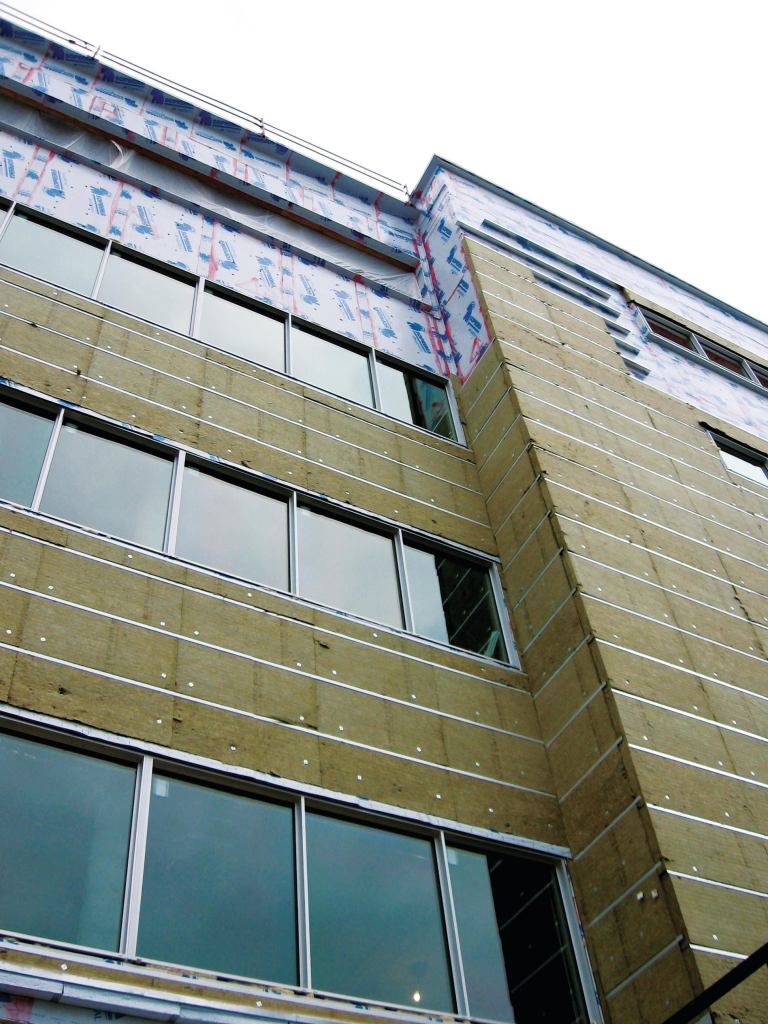 Roxul has launched two new CavityRock products, both of which serve as continuous insulation in both cavity and rainscreen applications. CavityRock DD is manufactured using a proprietary dual-density technology and is offered in thicknesses of 2-1/2" or more. CavityRock MD is a mono-density product that is available in 1", 1-1/2", and 2" thicknesses. Roxul CavityRock is made from a combination of natural stone and recycled material, is fire resistant and water repellent, and has a low moisture absorption rate for repelling and draining water that penetrates the exterior wall. roxul.com