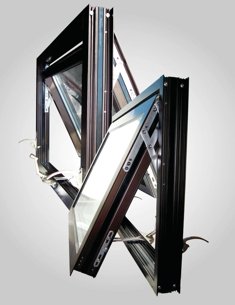 The Invent family of projected windows, available through Advantage by Wausau Windows and Wall Systems, uses aluminum extrusions made exclusively from secondary billet that contain at least 70% recycled content. Offered in fixed, project-in hopper, project-out awning, or casement versions with integral blinds with access doors available, the windows come in 2-1/2", 3-1/2", and 4-1/2" frame depths in the AAMA AW-100 Architectural Performance Class. A polyamide thermal barrier allows for two-color framing. The windows are pre-engineered for faster delivery. wausauwindow.com