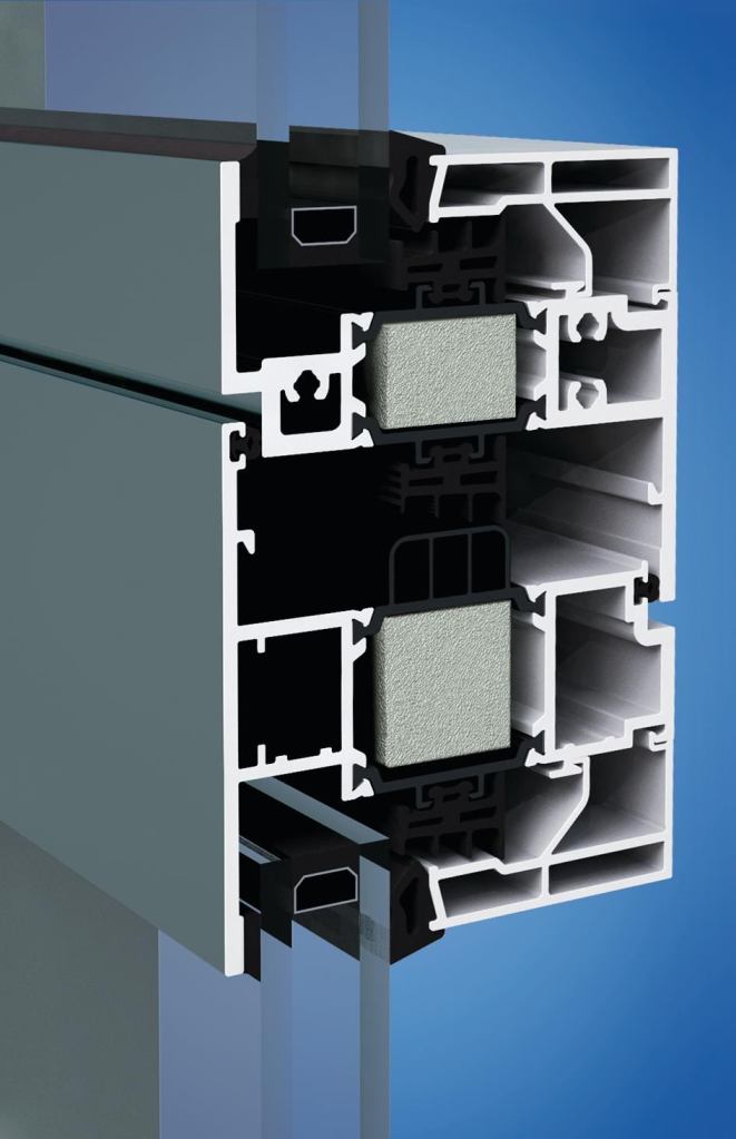 Part of YKK AP Americas EnerGfa§ade family of products, the MegaTherm XT entrance and the YCU 750 TU unitized curtain wall are designed for commercial use. MegaTherm XT is an aluminium swing entrance that achieves U-value as low as 0.49 when used with standard low-E glazing. It is thermally broken by YKK APs low-conductive polymer strips, which separate exterior and interior metal. The YCU 750 TU is a dry-glazed, unitized curtain-wall system, which features a polyurethane barrier to minimize energy transfer. The system allows for rapid jobsite installation and can be assembled and glazed in the shop to increase quality and avoid weather delays. ykkap.com