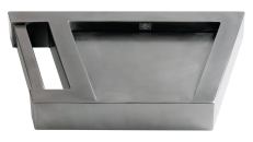 Diamond Spas Verrio Lavatory Sink is constructed of 16-gauge stainless steel (also available in copper) and features a sleek look with an integrated towel bar and an invisible sloped slot drain. It measures 30" by 19" by 4". All of Diamond Spas stainless steel sinks are fabricated with recycled sheet metal, and the companys stainless steel sinks are between 60% and 80% recyclable, while its copper sinks are made of between 90% and 95% recycled copper. diamondspas.com