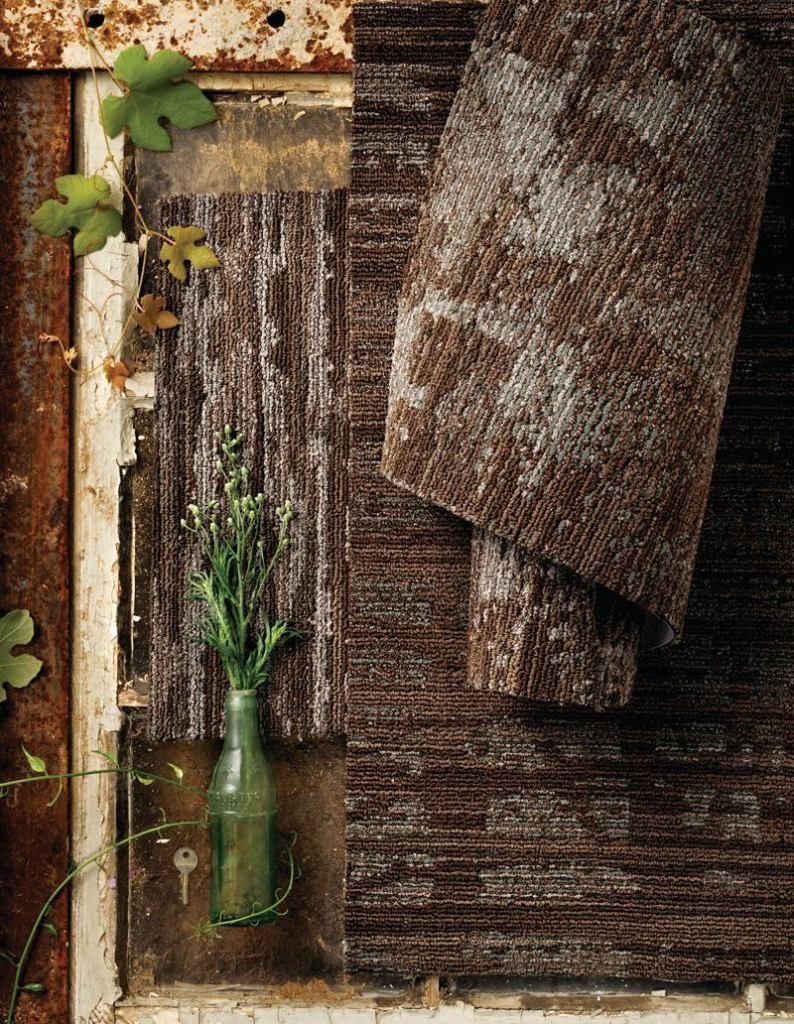 Beautiful Abandon from Lees Carpets, a brand of the Mohawk Group, is inspired by examples of urban neglect, from rust-covered storefronts to deserted warehouses. The modular collection is made up of 15 hues and three patterns, character lines, city fragments, and vacant beauty, with coordinating custom patterns available. The carpet is manufactured with Duracolor, a fiber system that provides permanent stain resistance. The collection is also CRI Green Label Plus and NSF 140 Gold certified. Its backing is Lees Integrated Cushion Thermobond with recycled content, which contains 35% pre-consumer recycled content. At the end of its lifetime, the carpet can be reclaimed and recycled. themohawkgroup.com