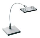 The Curve by Finelite is a portable LED desk lamp that achieves efficacy of nearly 50 lumens per watt. The luminaire features QuickTouch dimming to 5 percent and a field-replaceable LED module. It comes in a silver finish with 188 RAL colors available upon request. The Curve is manufactured with a high-performance Cree XP-E LED package and takes 8W of power. Its light output is 363 lumens, and it is backed by LM-79 testing, LM-80 data, and a five-year warranty. Reclaimed steel perforations are used to weight the base. finelite.com