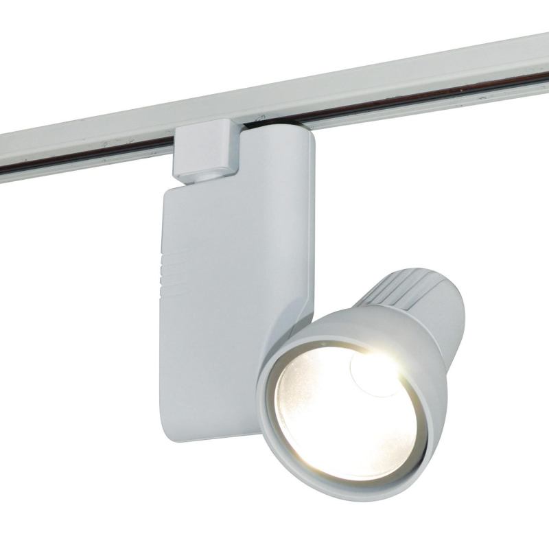 Nora Lightings Pillar saves up to 75% in energy costs over incandescent lighting. The 15W LED track fixture has a slim vertical driver housing. Because it produces no projected heat, UV rays, or infrared rays, it is suited for merchandise displays, jewelry counters, art galleries, and produce markets. Available in 15-degree spot or 30-degree flood beam spreads in 3,000 K and 4,200 K, it is rated at 30,000 hours of performances and measures 5-1/4" long by 6-3/8" wide by 3-5/8" in diameter. The luminaire is constructed of die-cast aluminum and comes in black, white, or silver. noralighting.com
