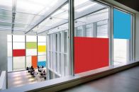 3forms Gecko adhesive textile allows users to update a space without wasteful and costly remodeling. Adhering to any glass surface, it can be removed and reapplied easily, allowing for greater design flexibility than laminated glass. Gecko, part of the companys Ready-to-Go line, is customizable and available in a variety of patterns and colors. It requires no glue or bondings, emits no VOCs, can be installed using water, is made of polyester, and can be cleaned with a mild detergent. 3-form.com