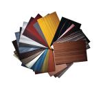 MW Ecozero, a new line of multilaminar wood veneers by Tabu, distributed by WTP Collection, is made of nontoxic components and sustainable wood. Manufactured without urea-formaldehyde-based glues, the veneers are made with Forest Stewardship Council Pure-certified wood and are suited for any interior use. MW Ecozero is available in eight styles, all inspired by the wind. They are bora grey, chinook grey, wenge ghibli, teak khamsin, walnut harmattan, meltemi palm, zebrano fohn, and reshabar ebony. Each piece measures 10' by 2'. wtpcollection.com