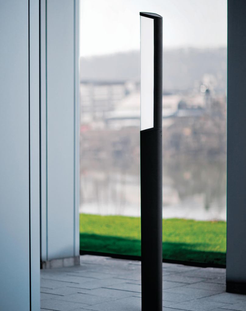 Trio Pedestrian from Forms  Surfaces is part of the companys Trio family of products, which includes benches, bike racks, bollard lighting, and a table ensemble. It has a high recycled content, is recyclable, and its metal components have a long life cycle. Its two standard powdercoat finishes have no VOCs, and custom colors are no or low VOCs, depending on color. Trio Pedestrians overall height ¨is 135", and it is listed for wet locations. It has two standard lamp options: 32W or 48W linear fluorescent. forms-surfaces.com