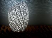 Nature's organic patterns are amplified via shadow and light in Nervous System's design of the Hyphae lamp.