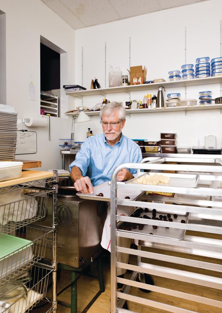 "I like to do buildings that stand up well and look beautiful and meet the owners' and clients' expectations," Dean Bingham says. "So I have pretty high expectations for what chocolate should be for visual effect and taste."