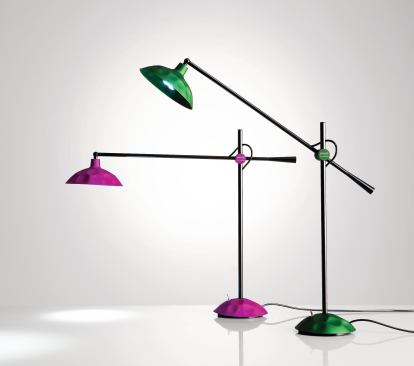 Designed by Jahara Studio, the new Batucada Light is manufactured by Via Light. This LED task lamp is constructed from hammered anodized aluminum. The metal shade reflects light, increasing illumination on the desk surface. Colors options include green, yellow, purple, and black. More colors will be released annually. ¢ jaharastudio.com
