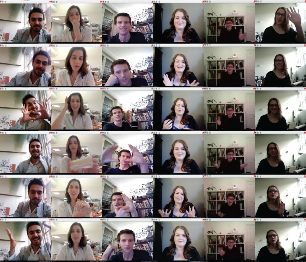 From left to right: Yigit Kale, Lindsay Nencheck, Martin Risch, Drake Fay-Paget, Jerome Tsui, and Amanda Waal.Click here for larger image.