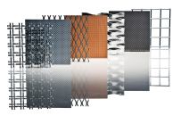 Armstrong has added nine new patterns to its existing MetalWorks Mesh line of lay-in ceiling tiles. The new patterns, like the rest of the line, can be used in border, cloud, or full-ceiling applications, and are available in seven standard and three premium colors. The tiles measure 2' square and can be installed on a standard 15/16" suspension system. ¢ armstrong.com