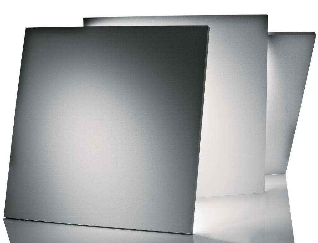 Ecophon Master Solo S suspended ceiling panels from CertainTeed feature 75% recycled content, Class A sound absorption, and painted edges. Manufactured out of high-density fiberglass, the surface offers 85% light reflectivity and 99% light diffusion. The panels are hung by wires fastened to suspension wire anchors. Sizes include 48" square and 48" by 96". ¢ certainteed.com/ceilings