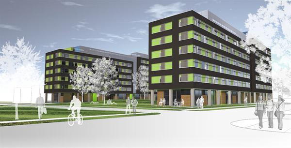 Proposed Illinois Institute of Technology dormitories in Chicago