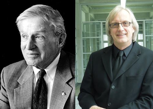 John D. Anderson, FAIA, left; Robert Greenstreet, Intl. Assoc. AIA, right