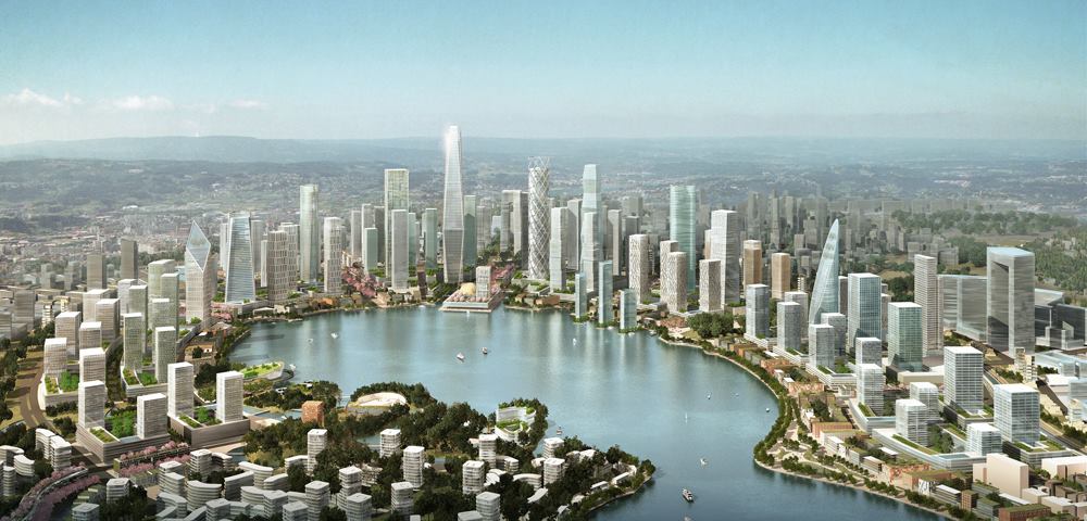 Meixi Lake, Changsha, China.