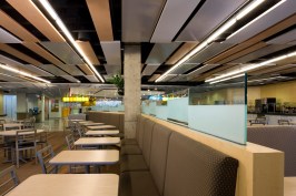 New cafeteria seating