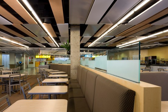 New cafeteria seating