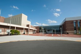 Wausau curtainwall and ClearStory? sun shades were used to ensure the exterior of the convocation and sports center?s new two-story addition design complemented the original building