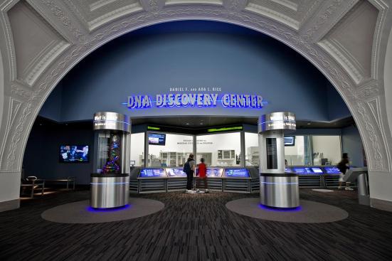 Custom information displays at The Field Museum - DNA Discovery Center, Chicago, Illinois
