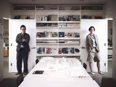 Mark Lee and Sharon Johnston, AIA, in a conference room in their firm's Los Angeles office. The two architects just secured the commission for the Drawing Institute on the legendary Menil Collection campus in Houston, beating out an impressive list of contenders.
