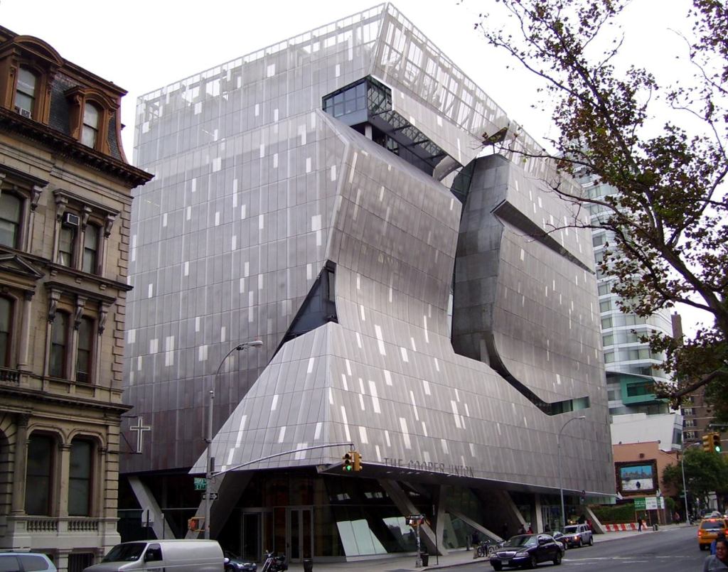Cooper Union new academic building, from north.