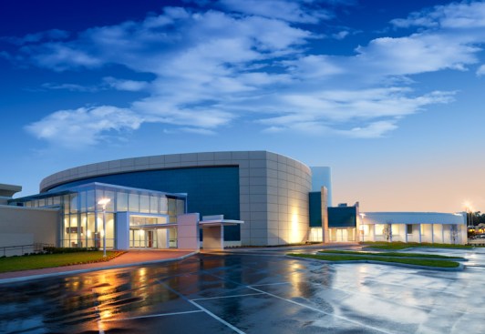 North Entry at Dusk