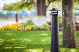 Lighthouse Bollard with Black Texture powdercoat at DoubleTree Suites by Hilton Hotel Boston, Boston, Massachusetts